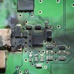 Обгоревшие дорожки на плате